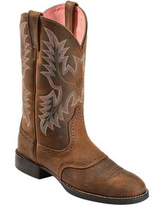 Women's Round Toe Cowgirl Boots - Sheplers