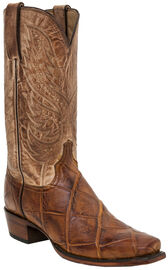 lucchese square toe gator boots