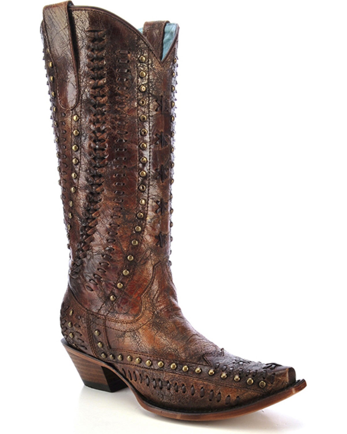 Corral Women's Studded Woven Cowgirl Boots - Snip Toe | Sheplers