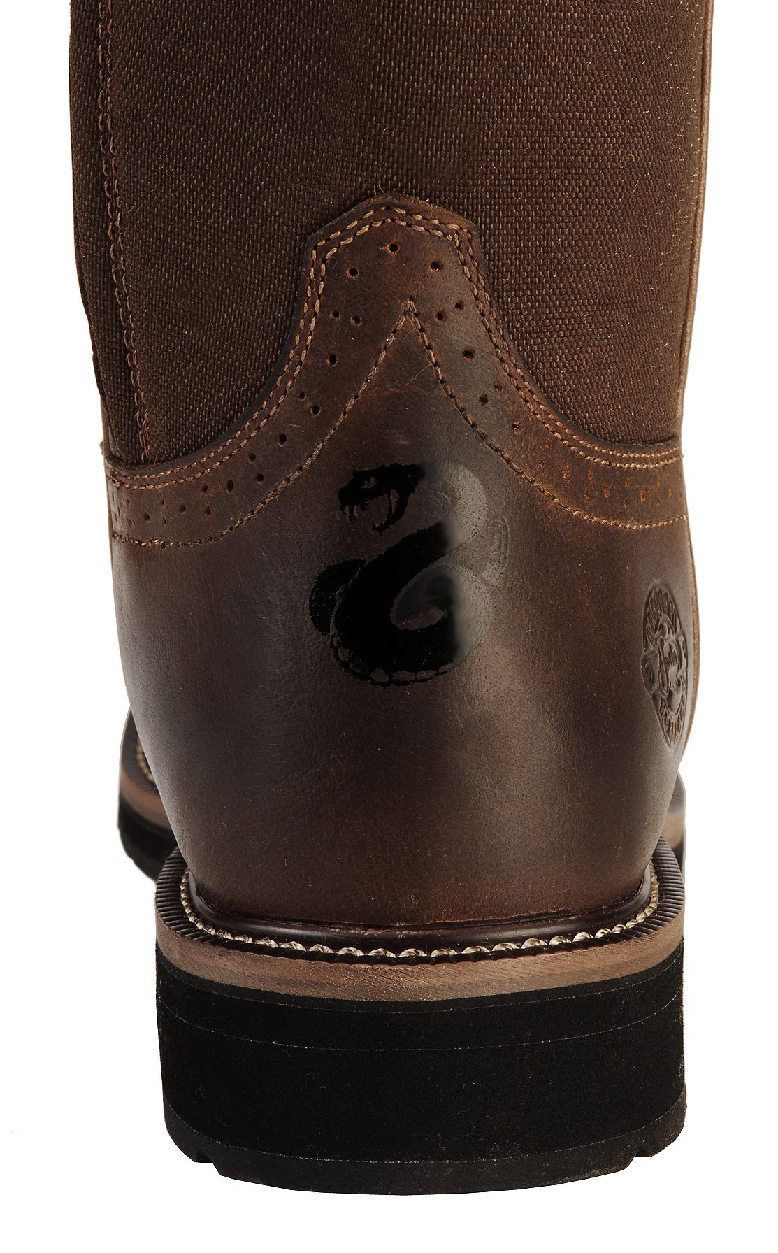 Justin Men's 17" Fielder Brown Snake Proof Boots Soft Toe Sheplers