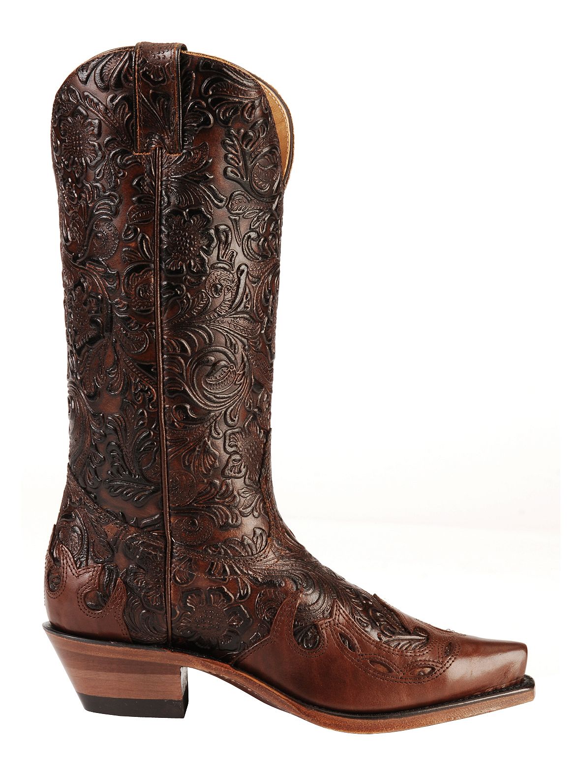 hand tooled cowgirl boots