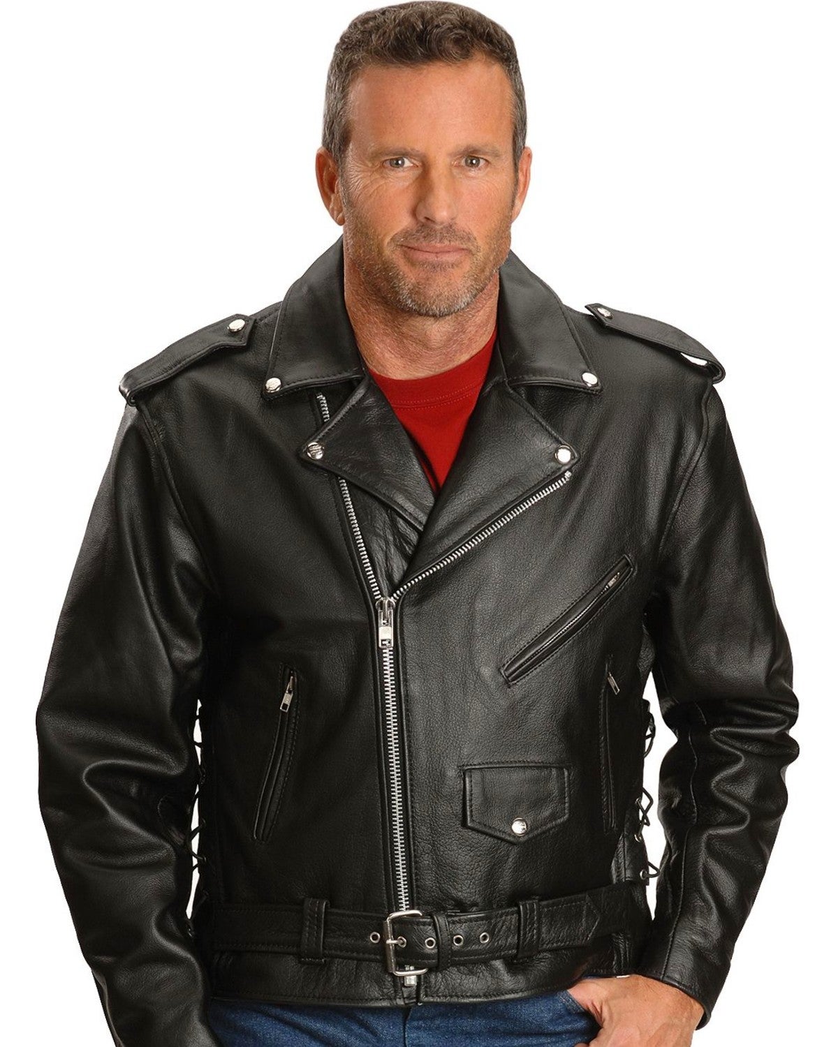 Interstate Leather Motorcycle Jacket Sheplers
