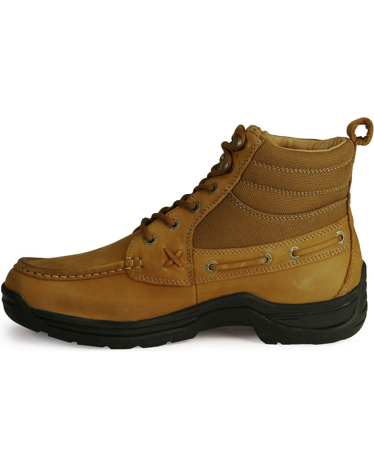 justin men's lace up boots