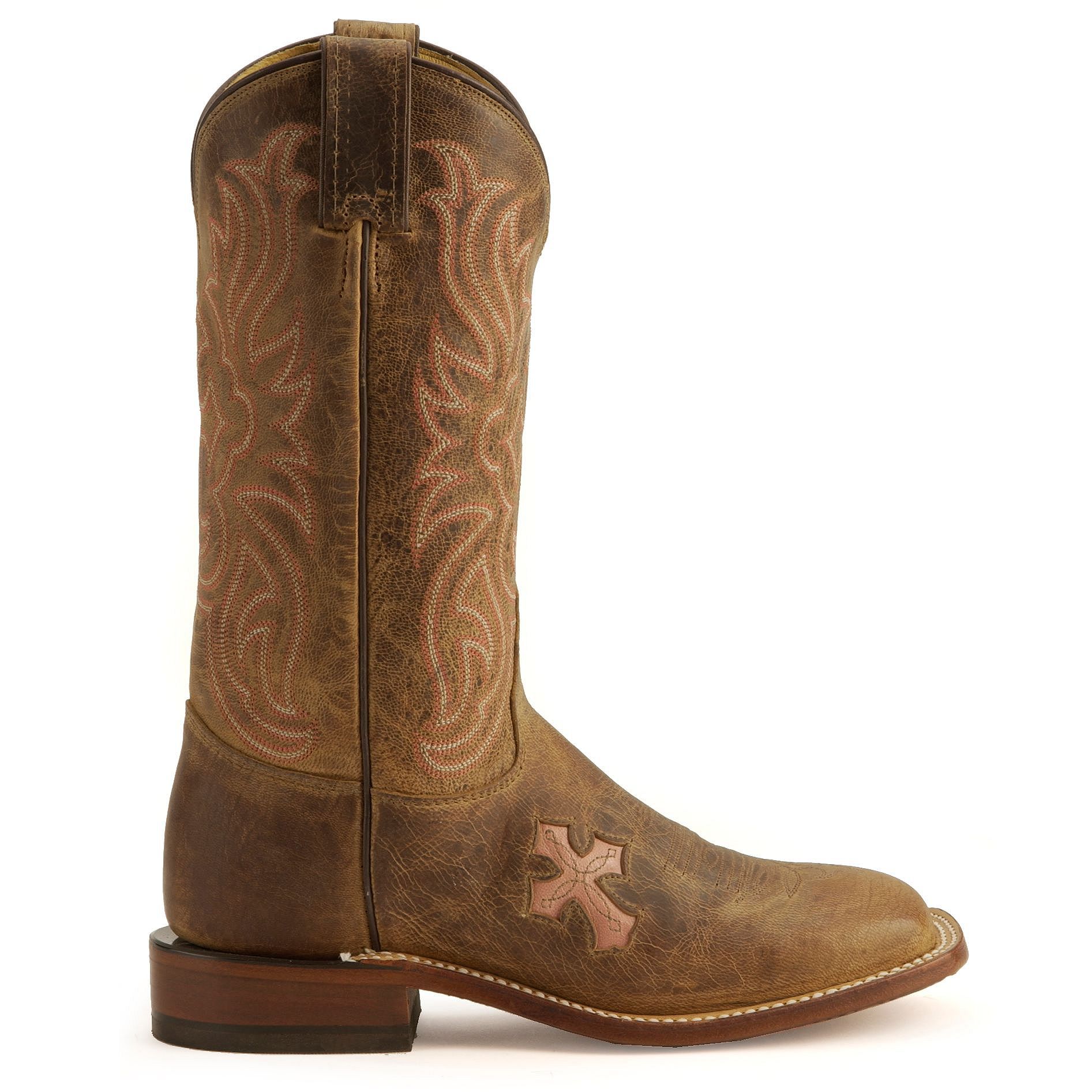 Tony Lama Cross Inlay Cowgirl Boots - Square Toe | Sheplers