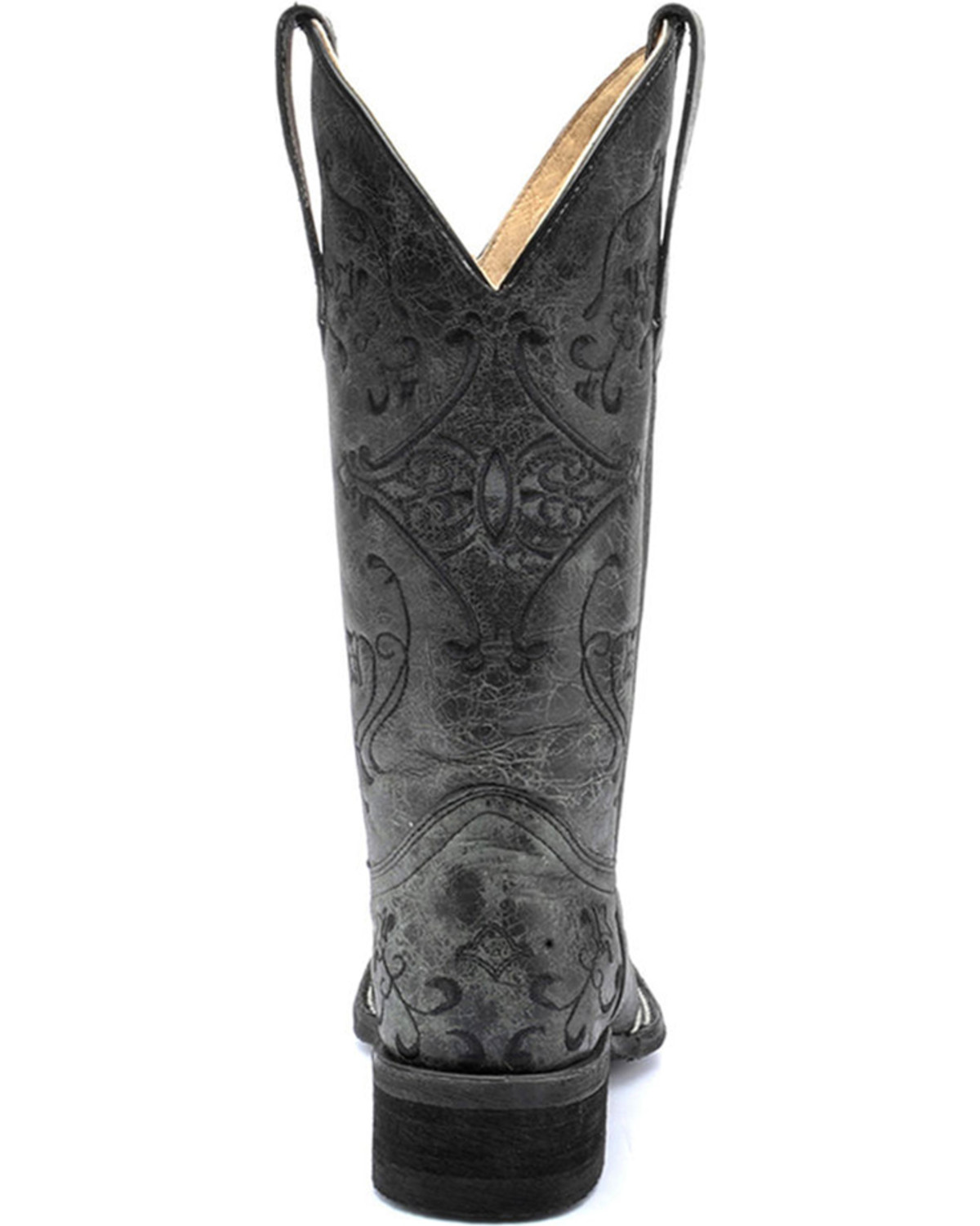 wide square toe boots women's