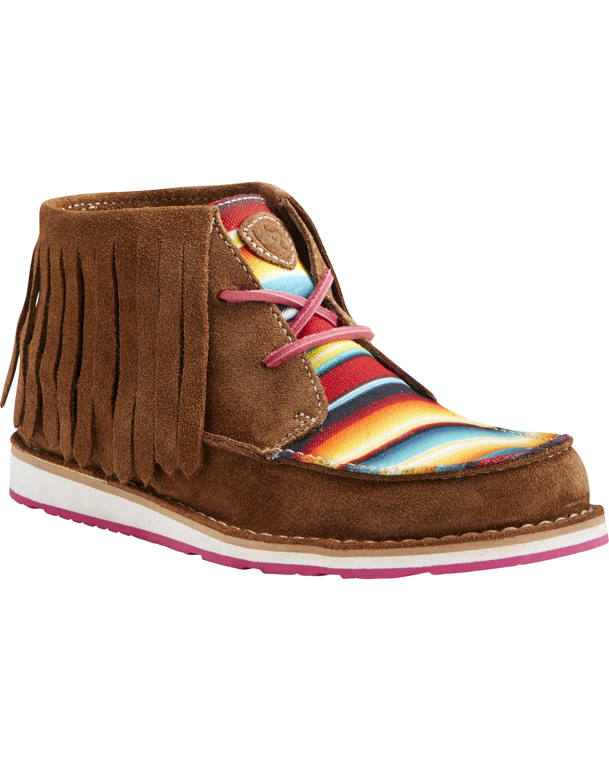 Ariat Women S Serape Stripe Fringe Cruiser Chukkas Moc