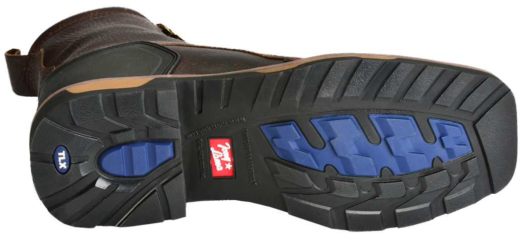 square toe lace up work boot