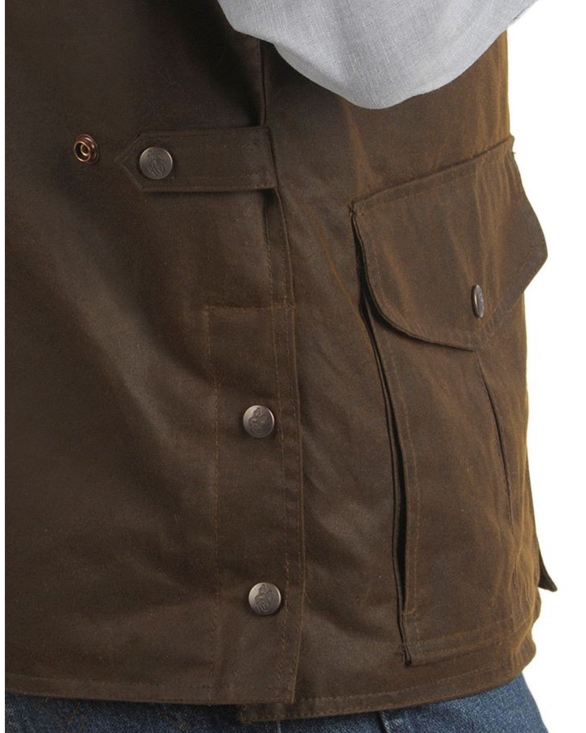 Outback Trading Co. Magnum Fleece Lined Oilskin Vest Sheplers