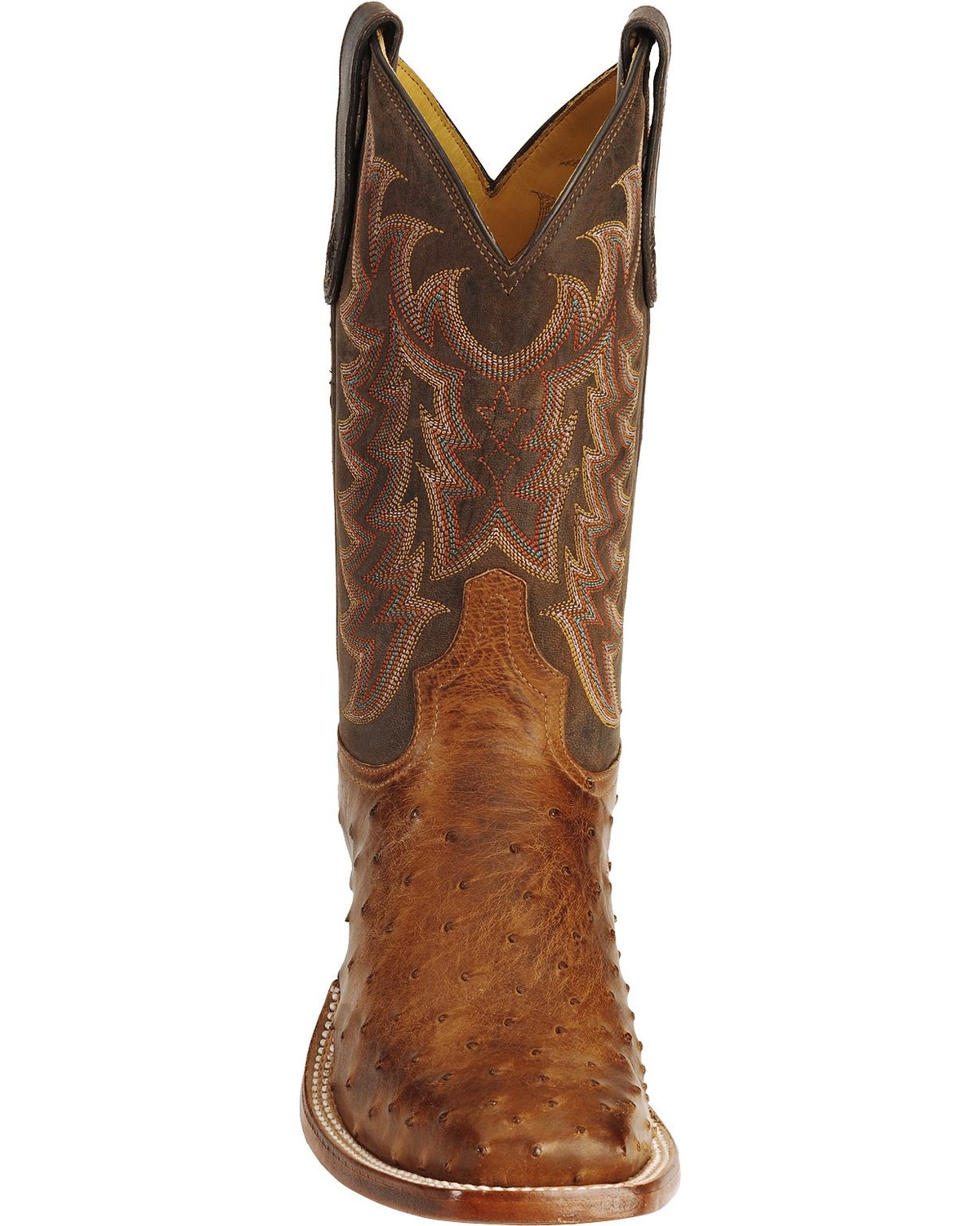 tony lama full quill ostrich boots square toe