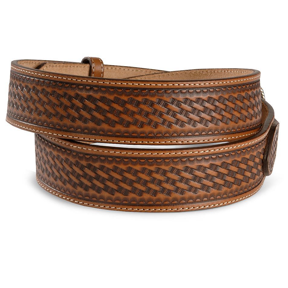 Justin Basketweave Leather Ranger Belt Reg & Big Sheplers