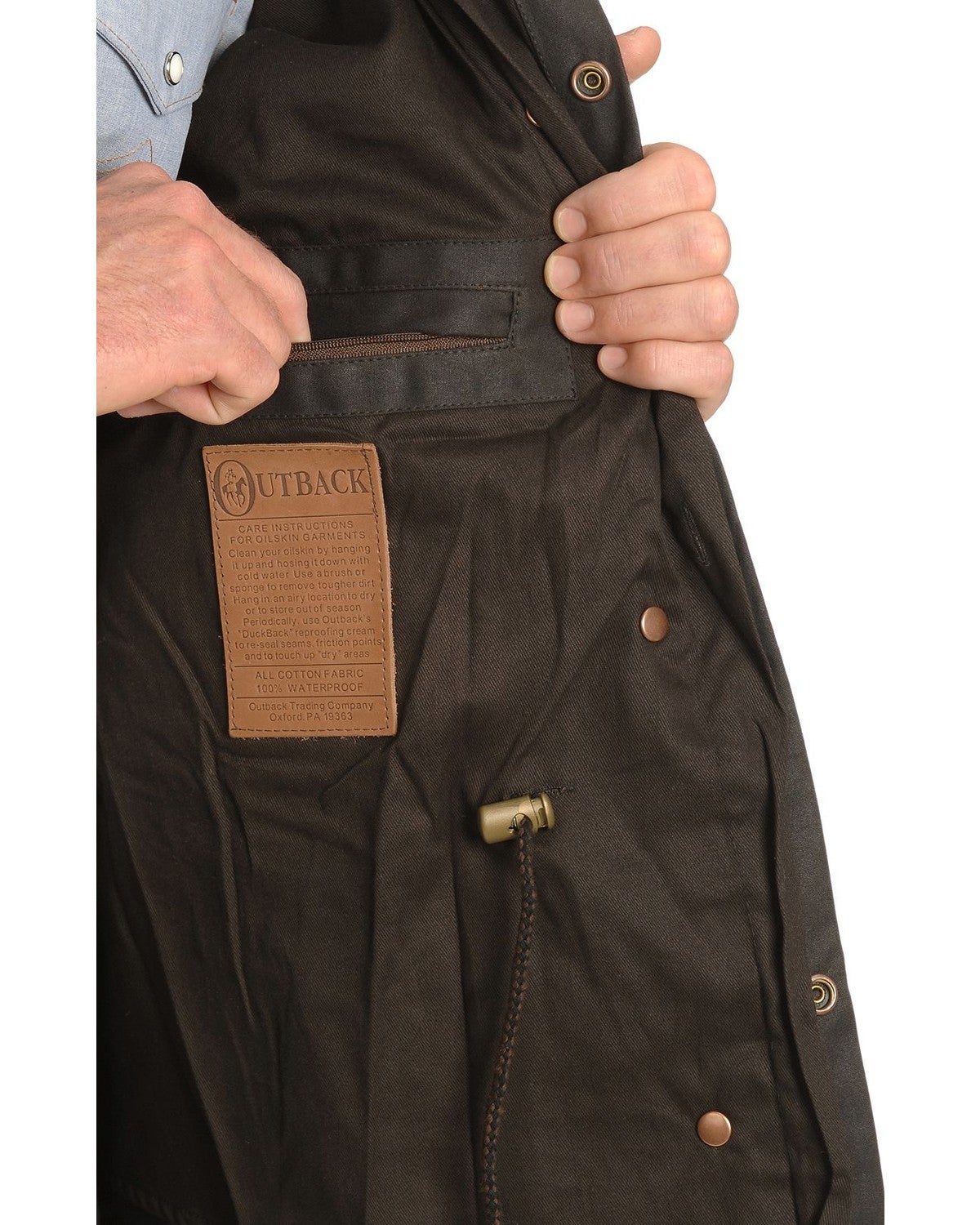 Outback Trading Co. Short Oilskin Duster Sheplers
