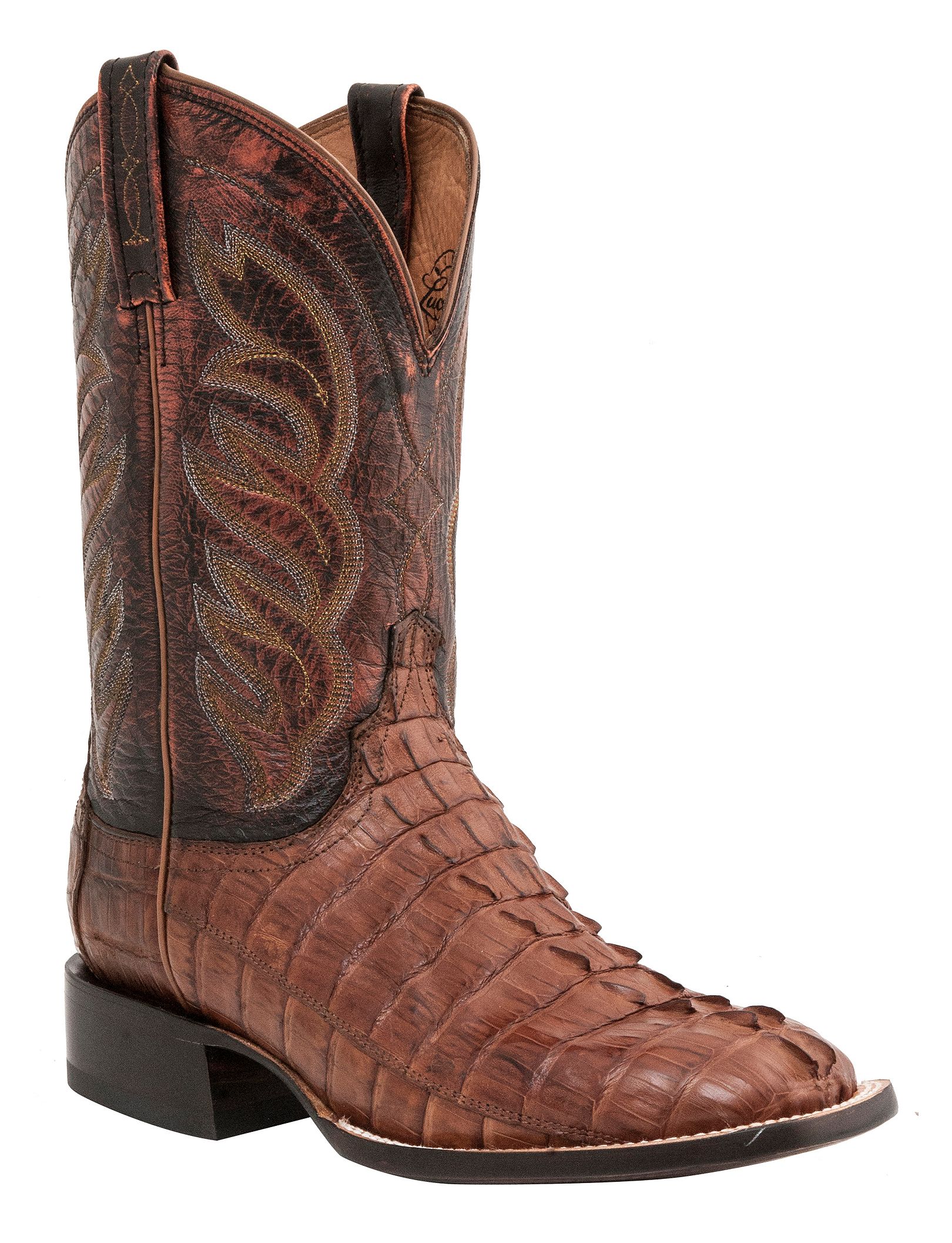 tan caiman boots