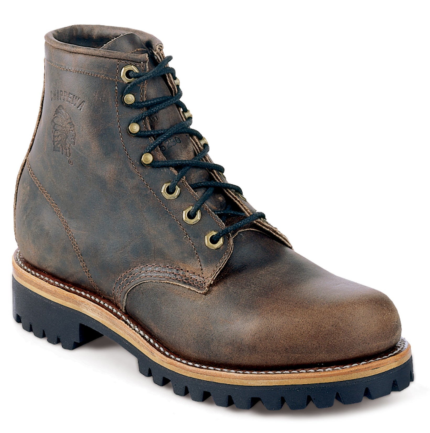 Chippewa Classic Crazy Horse 6" LaceUp Work Boots Round Toe Sheplers