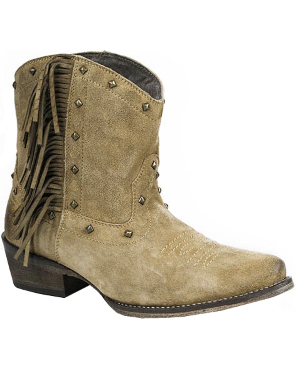 Roper Women's Fringe Short Boots Snip Toe Sheplers