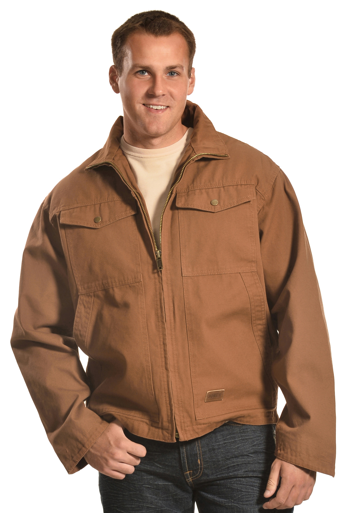 Forge Workwear Men's Brown Canvas Concealed Carry Jacket | Sheplers