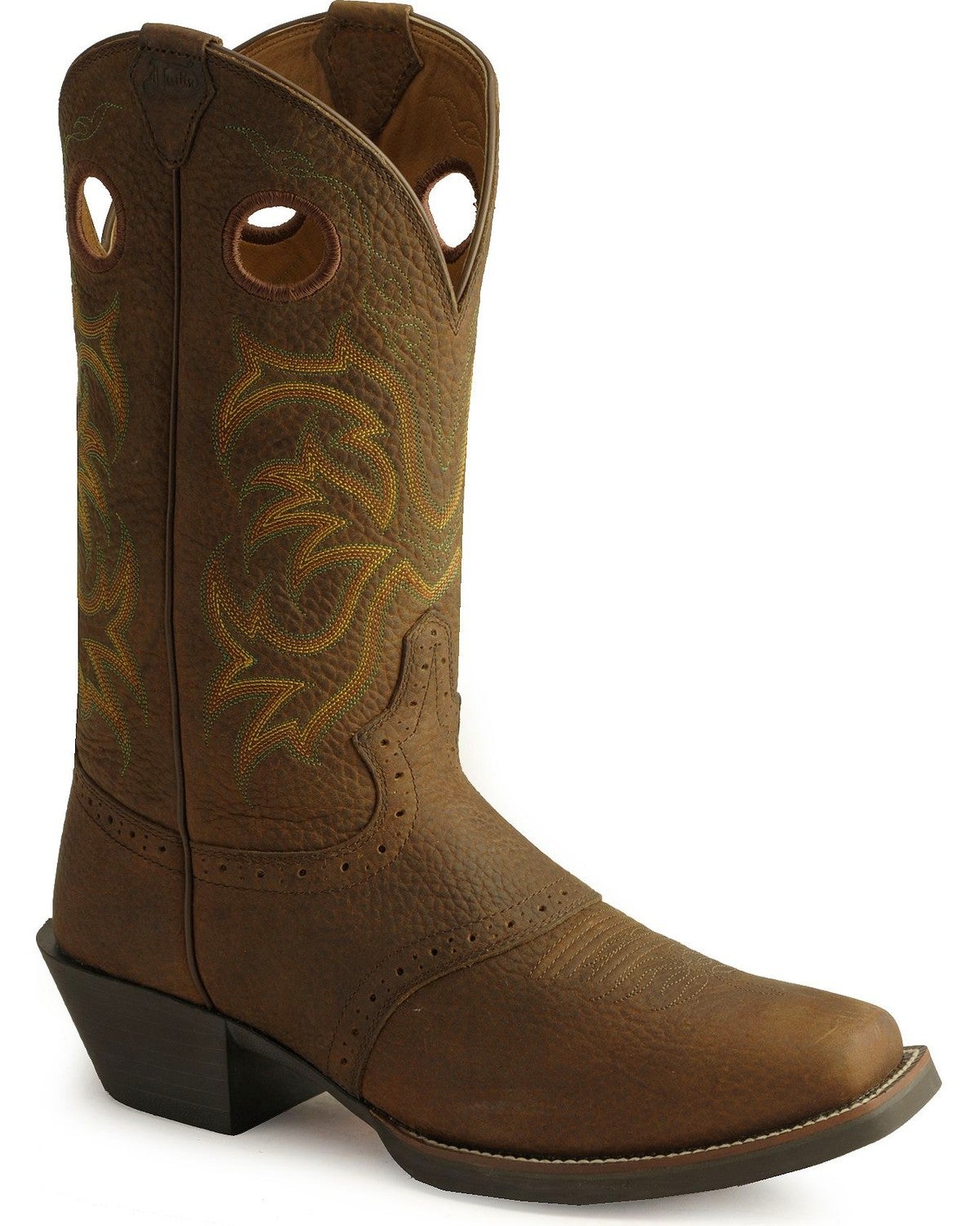 Justin Men's Punchy Stampede Cowboy Boots Square Toe Sheplers