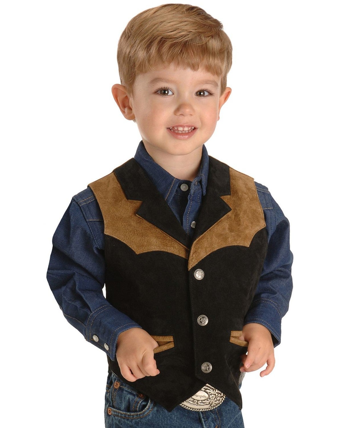 Roper Boys' Western Suede Vest 712 Sheplers