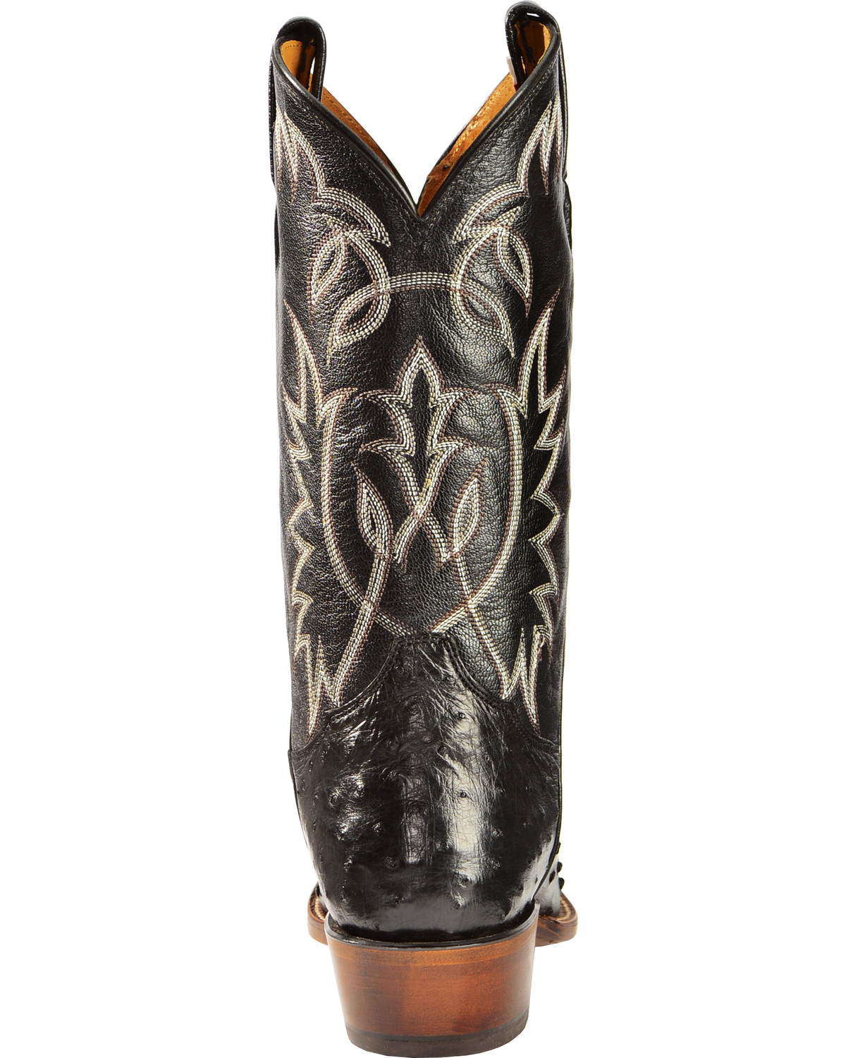 tony lama full quill ostrich boots square toe