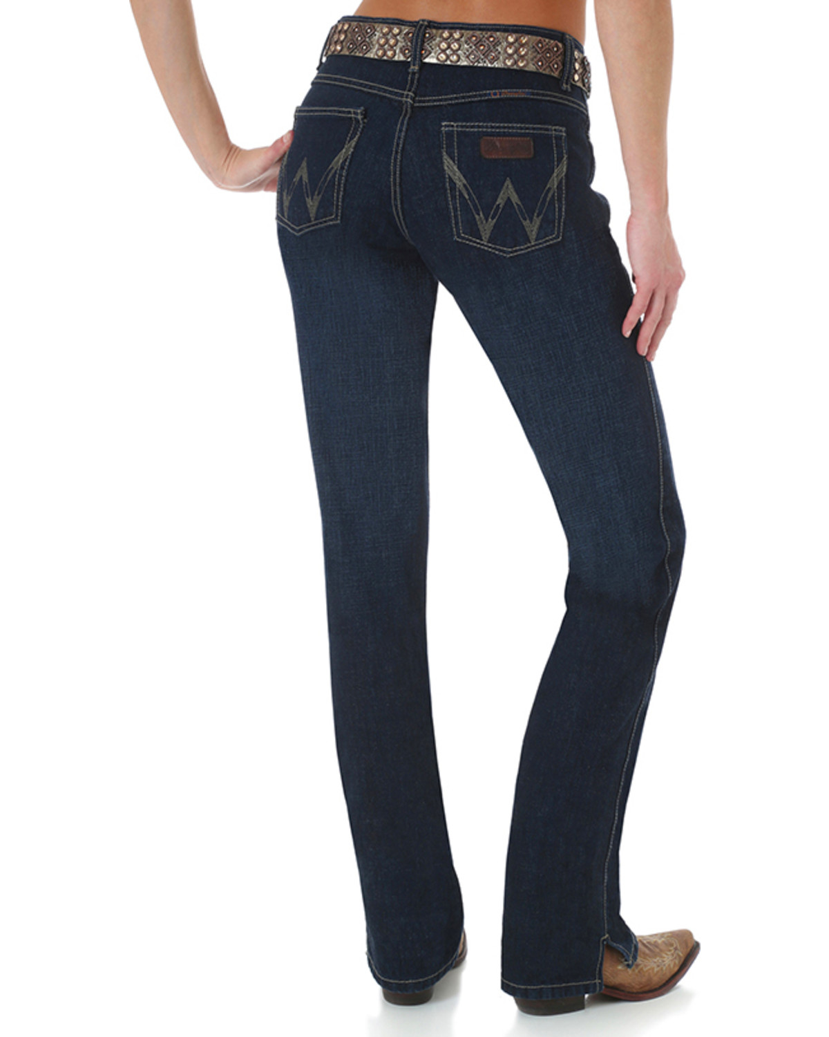 womens black wranglers