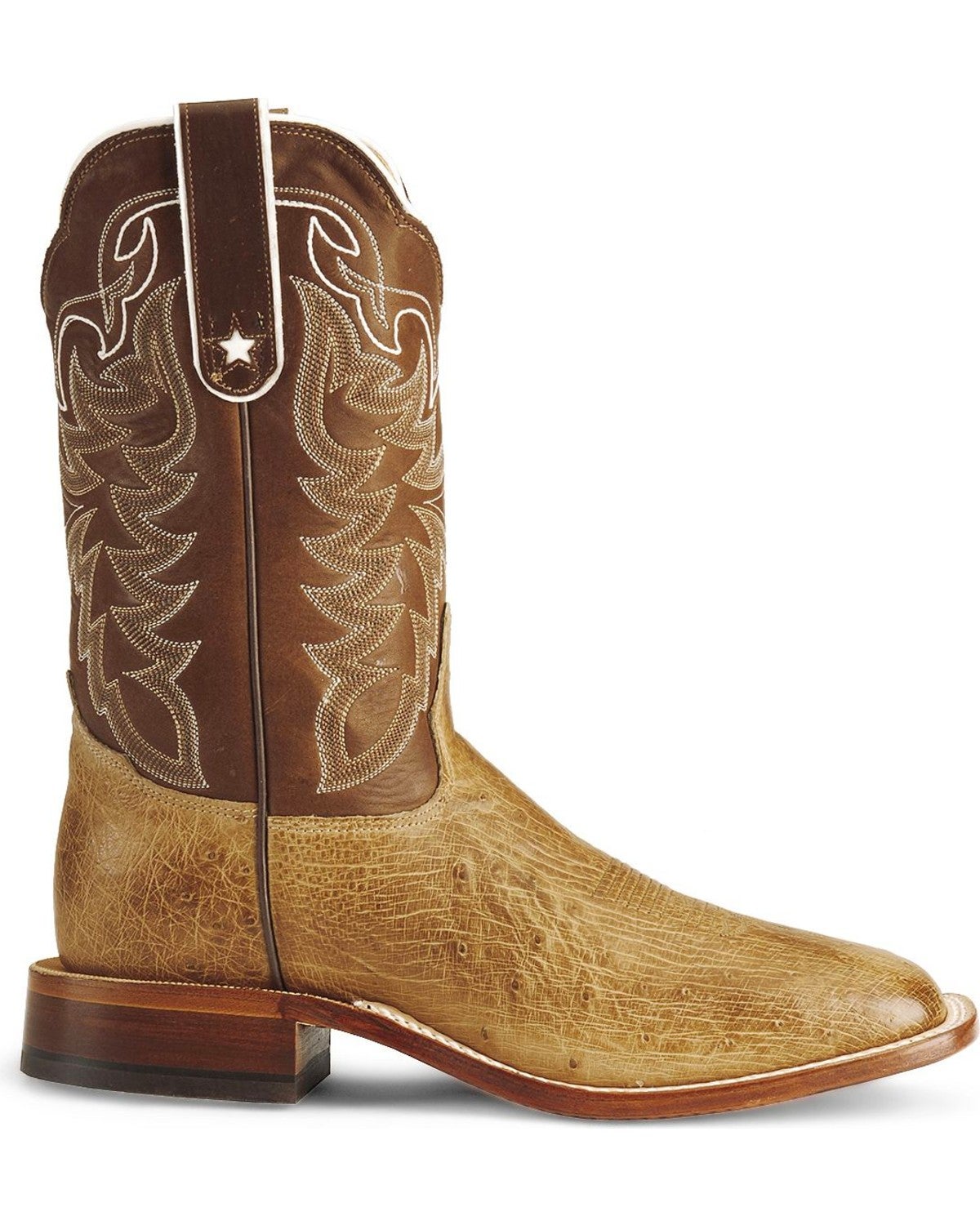 Tony Lama Smooth Ostrich Cowboy Boots - Square Toe | Sheplers