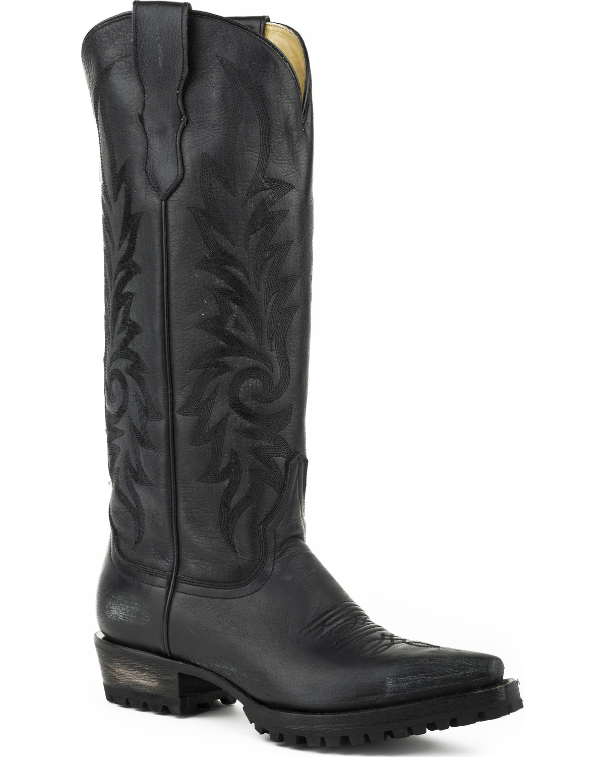 womens rubber sole cowboy boots