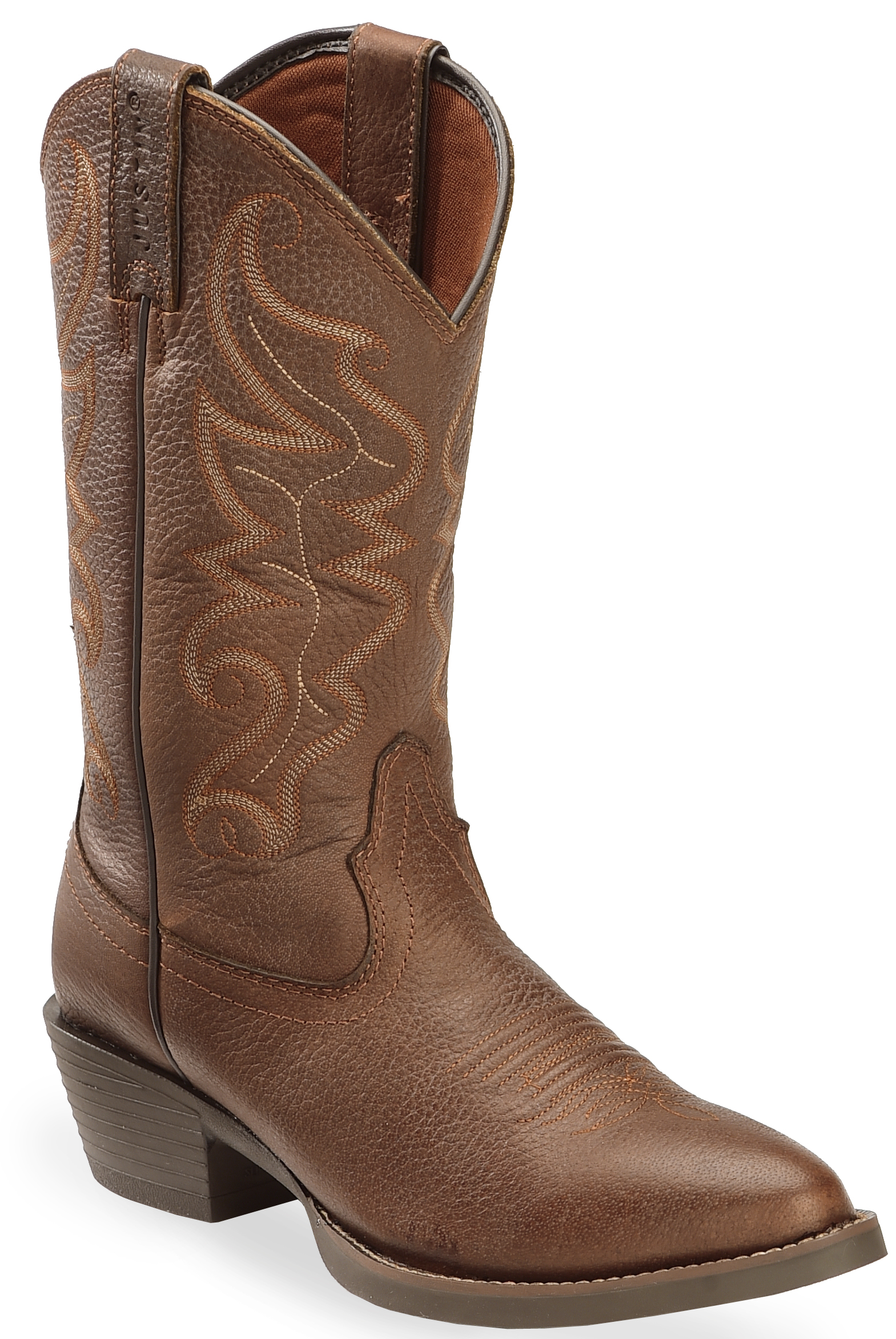 mens western round toe boots