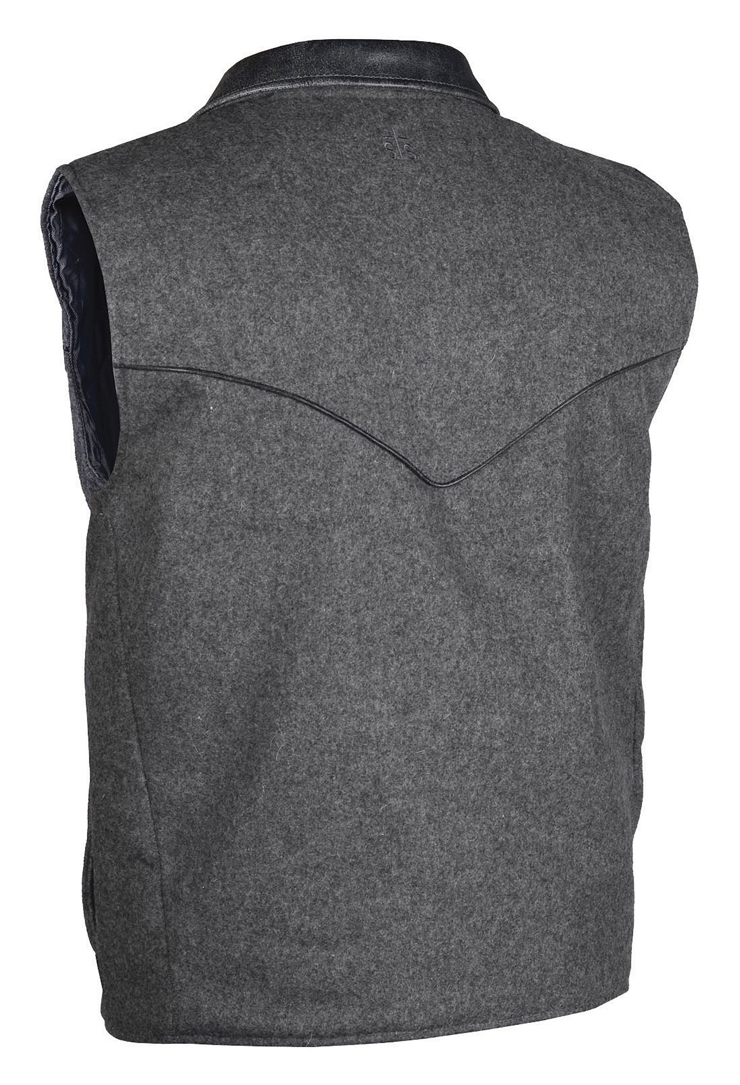 STS Ranchwear Men's Lariat Charcoal Grey Vest Sheplers