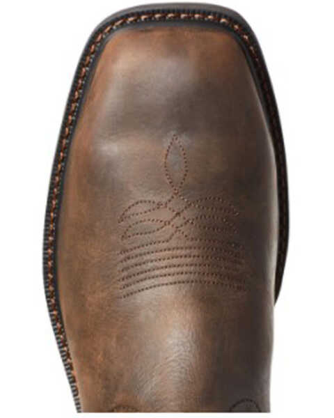 Image #5 - Ariat Men's Dark Brown Groundwork Western Work Boots - Steel Toe, Brown, hi-res