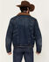Image #4 - Blue Ranchwear Men's Clay Sherpa Lined Denim Jacket, Indigo, hi-res