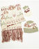 Image #2 - Panhandle Women's Southwestern Print Scarf Set - 3 Piece, Tan, hi-res