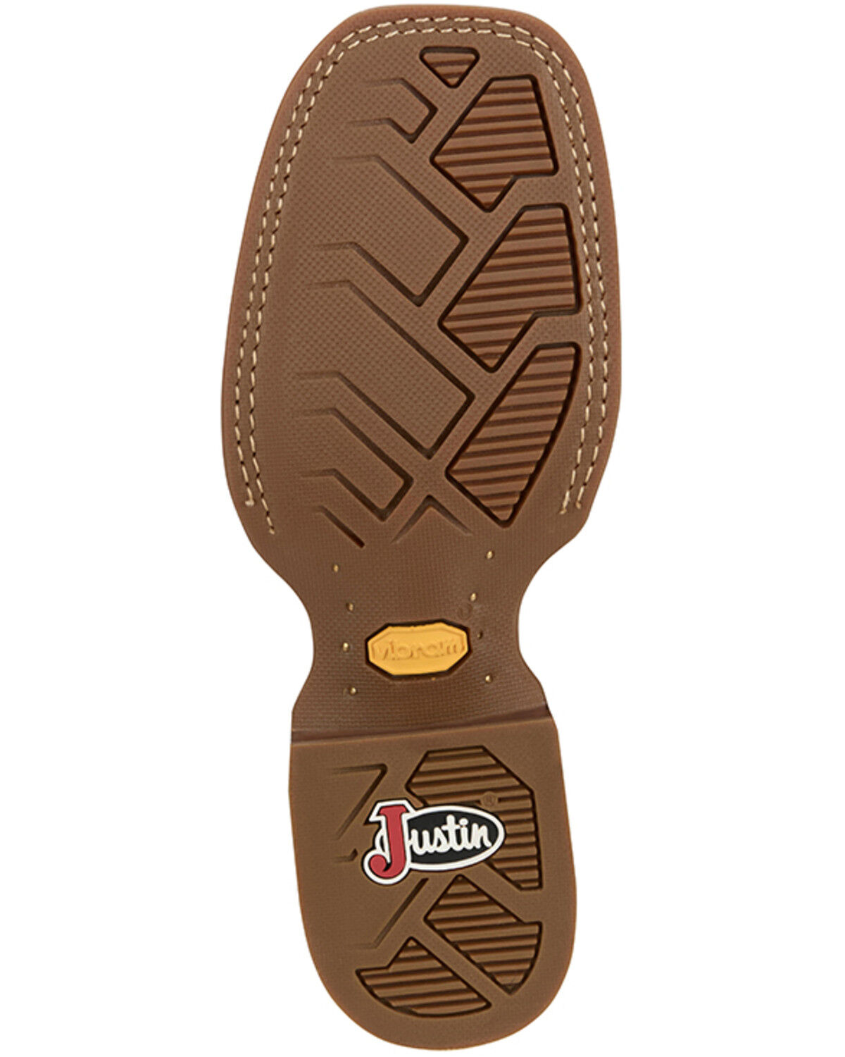 Image #7 - Justin Women's Little Sugar Performance Western Boots - Broad Square Toe, Brown, hi-res