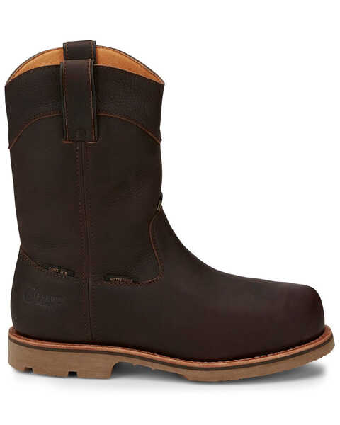 Image #2 - Chippewa Men's Serious Plus Waterproof Western Work Boots - Composite Toe, Brown, hi-res