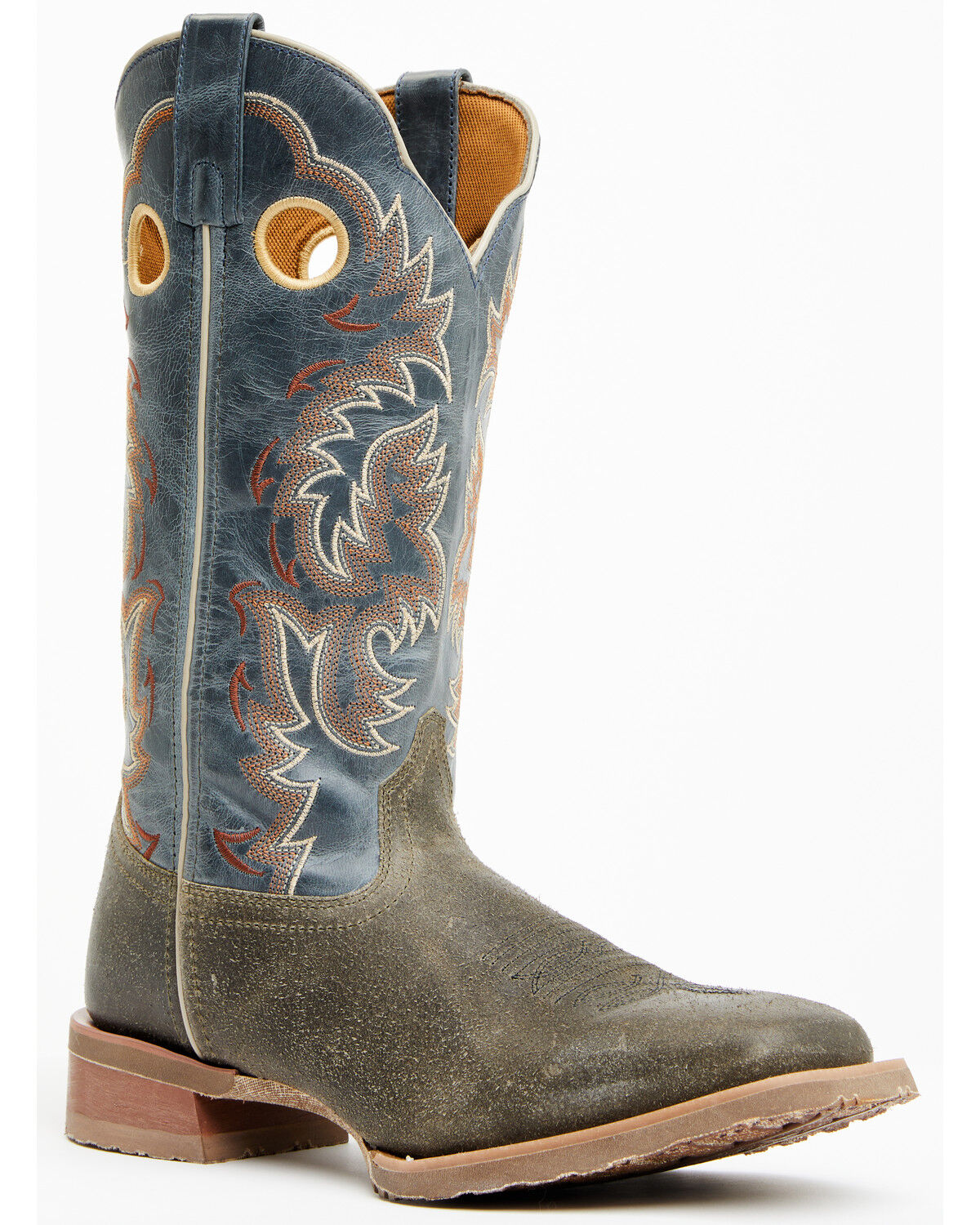 Image #1 - Laredo Men's Peete Western Boots - Broad Square Toe, Grey, hi-res