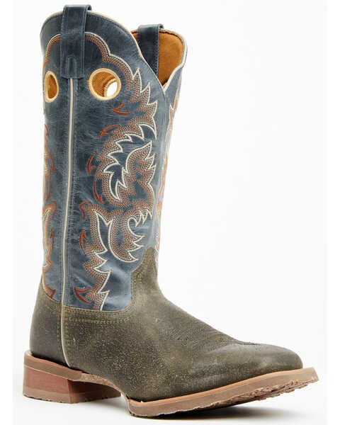 Image #1 - Laredo Men's Peete Western Boots - Broad Square Toe , Grey, hi-res