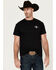 Image #2 - Cowboy Up Men's Triple Scorpion Short Sleeve Graphic T-Shirt , Black, hi-res