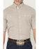 Image #3 - George Strait by Wrangler Men's Floral Geo Print Short Sleeve Button-Down Stretch Western Shirt - Tall, Brown, hi-res