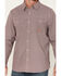 Image #3 - Hawx Men's FR Lightweight Printed Long Sleeve Button-Down Stretch Work Shirt , Red, hi-res