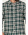 Image #3 - Levi's Men's Classic Worker Plaid Long Sleeve Button-Down Shirt, Dark Green, hi-res