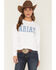 Image #1 - Ariat Women's Boot Barn Exclusive Logo Crew Neck Sweatshirt, White, hi-res