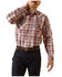 Image #1 - Ariat Men's FR Dillon Retro Plaid Print Long Sleeve Snap Work Shirt, Red, hi-res