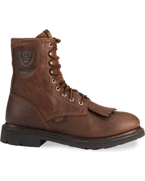 Image #2 - Ariat Waterproof Cascade H20 8" Lace-Up Work Boots - Round Soft Toe, Sunshine, hi-res