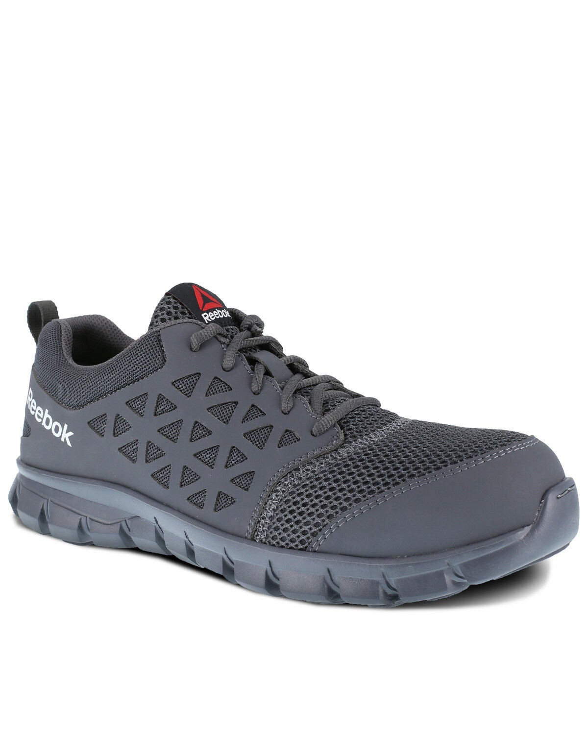 Reebok Men's Sublite Work Shoes - Composite Toe, Grey, hi-res