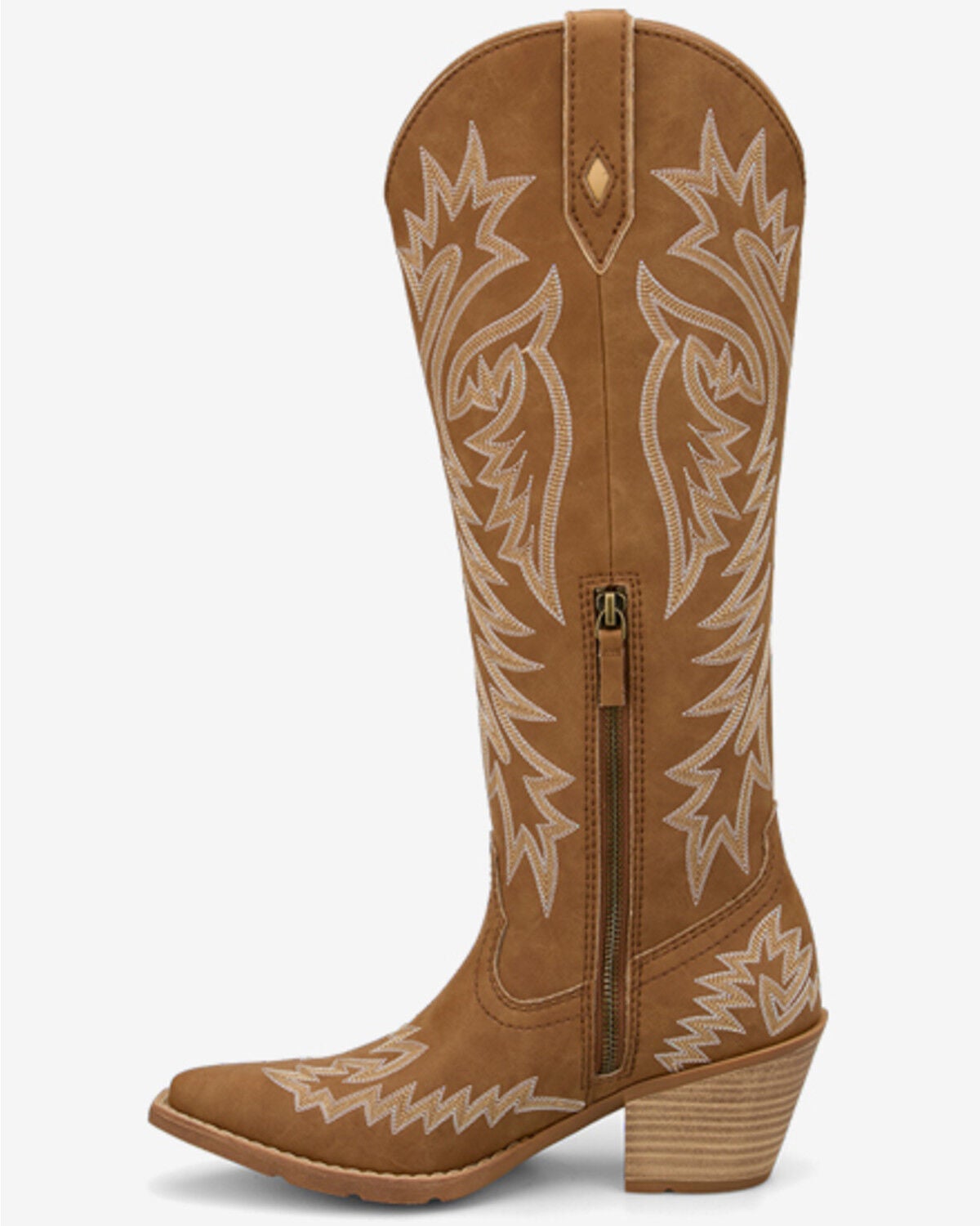 Image #3 - Justin Women's Paloma Western Boots - Snip Toe, Brown, hi-res