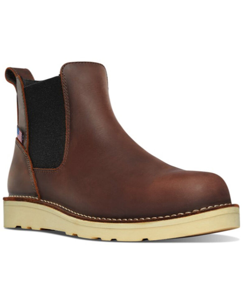 Danner Men's Bull Run Chelsea Boots - Soft toe, Brown, hi-res