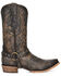 Image #2 - Corral Men's Embroidered and Harness Western Boots - Snip Toe, Black, hi-res