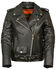 Image #1 - Milwaukee Leather Women's Full Length Side Lace Leather Motorcycle Jacket - 3X, Black, hi-res