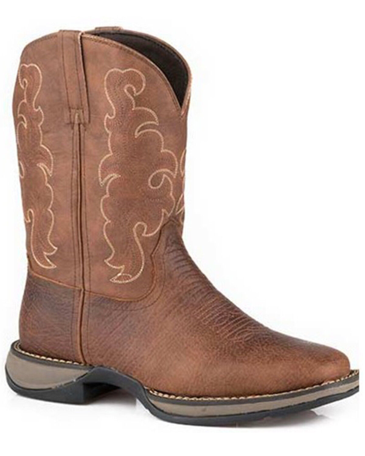 Image #1 - Roper Men's Wilder II Vintage Performance Leather Western Boot - Square Toe, Brown, hi-res