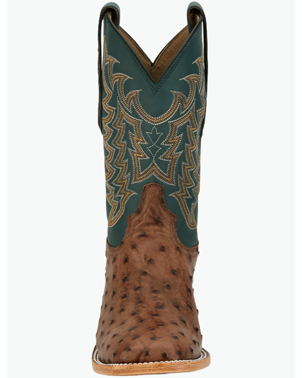 Image #4 - Tony Lama Men's Exotic Full Quill Ostrich Heritage Juan Western Boots - Broad Square Toe, Green, hi-res