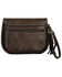 Tony Lama Women's Cowhide Wristlet, Black, hi-res