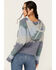 Image #4 - Cleo + Wolf Women's Ombre Hooded Sweater , Slate, hi-res
